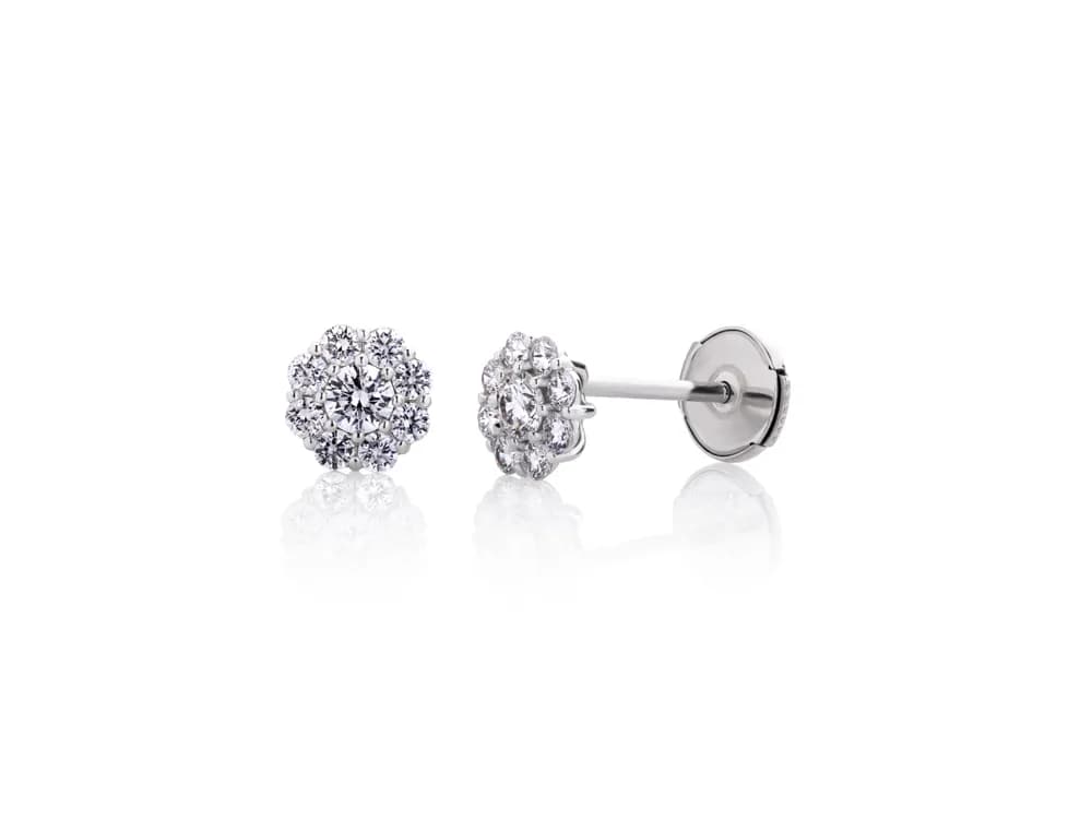 Rosette dijamantske minđuše 0,55ct