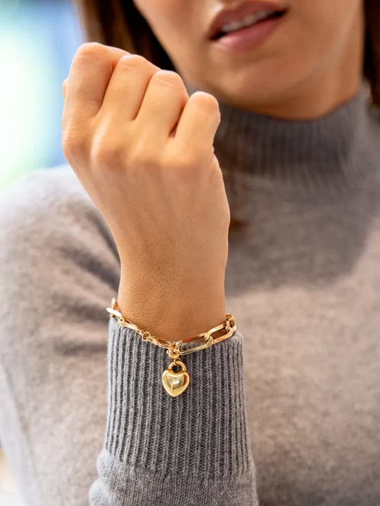 Aqua Charms – Zlatni privezak „Srce“