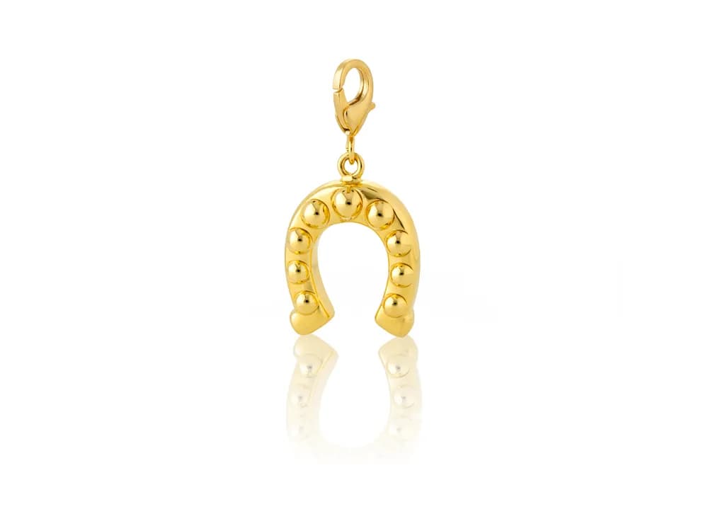 Aqua Charms – Zlatni privezak „Potkovica“